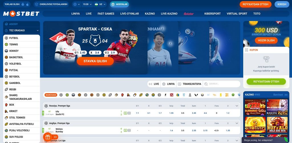 Mostbet Qumar Qurumunun Səlahiyyətli İnternet Saytı