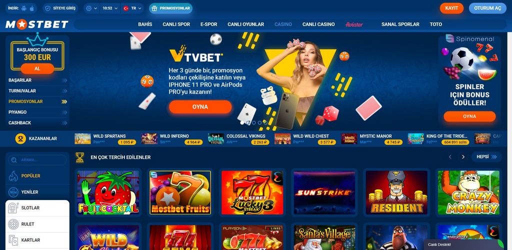 Mostbet UZ Casino sayti